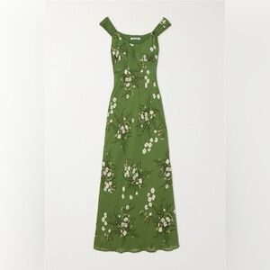 Reformation Demy Floral-Print Georgette Midi Dress